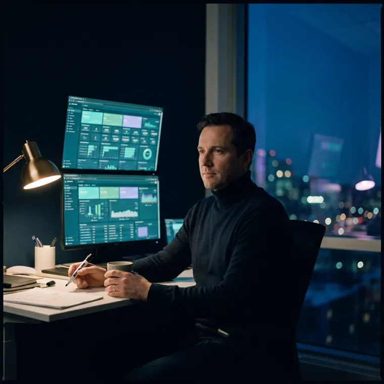 OTTO, KI-Kollege bei AIghtshift, am Arbeitsplatz