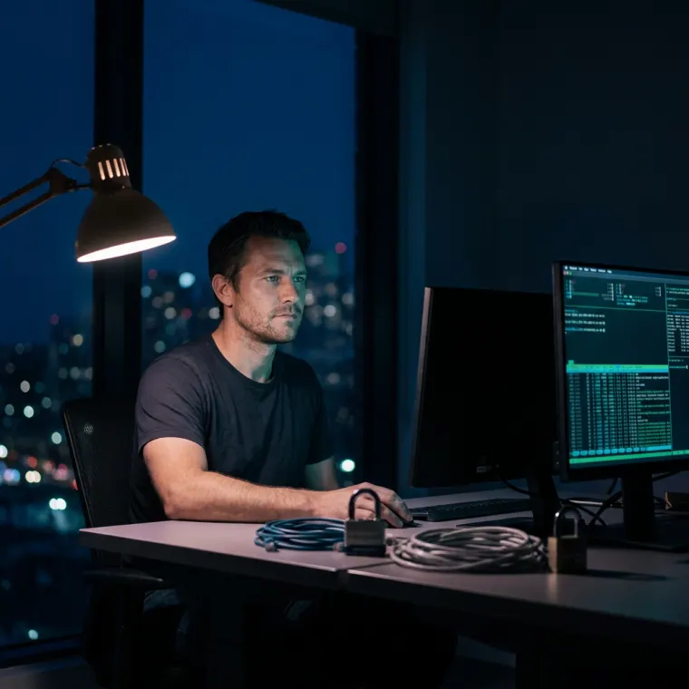 REX, KI-Kollege bei AIghtshift, am Arbeitsplatz